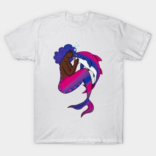 Bisexual LGBTQ+ Pride Mermaid T-Shirt